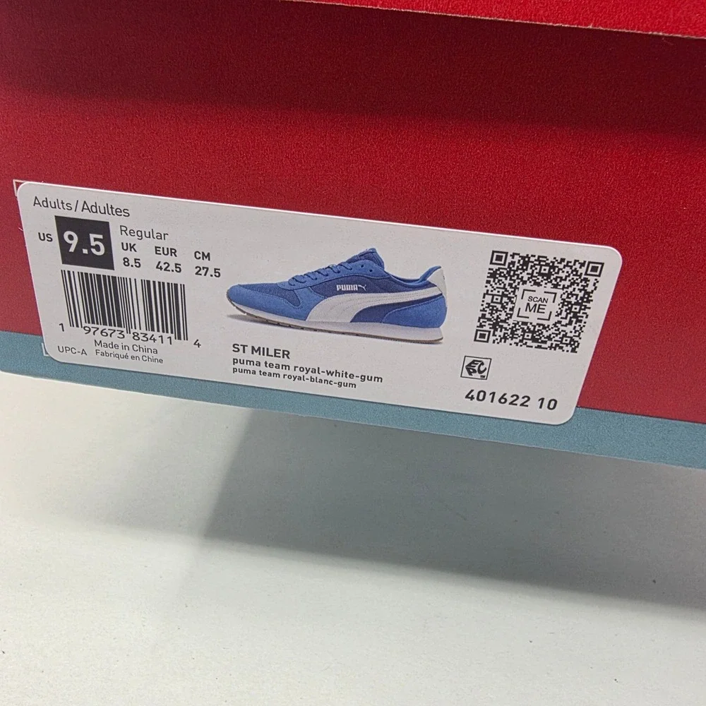 Puma ST Miler Sneakers Mens 9.5 Blue White Team Royal SoftFoam+ Shoes 401622 10